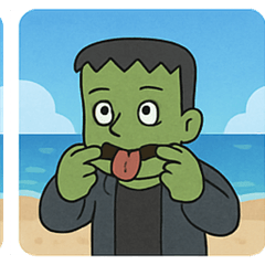 [LINEスタンプ] 海のフランケンシュタイン@SFW
