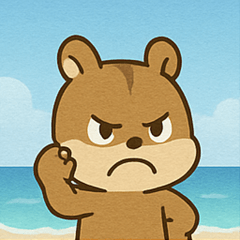 [LINEスタンプ] 海のリス@SFW