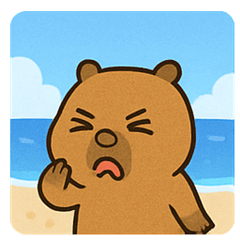 [LINEスタンプ] 海のカピバラ2@SFW