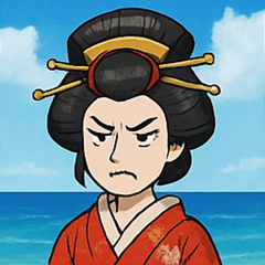 [LINEスタンプ] 海の花魁@SFW