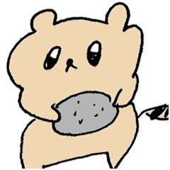 [LINEスタンプ] ポコポコたぬき よっこいしょ