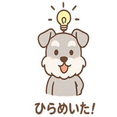 [LINEスタンプ] 毎日使える ひらめきシュナ 元気敬語