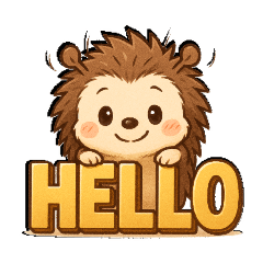 [LINEスタンプ] ビビりハリネズミ＊ピリ日常スタンプ1