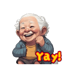 [LINEスタンプ] 元気おばあじー
