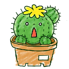 [LINEスタンプ] ちびサボテン(KOR)