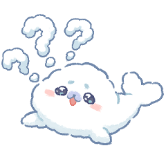 [LINEスタンプ] うるうる雲あざらし 