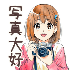 [LINEスタンプ] 写真好きなふつうの女の子♡