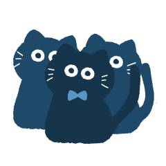 [LINEスタンプ] 見るにゃんズ 