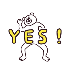 [LINEスタンプ] けたくま(YES)