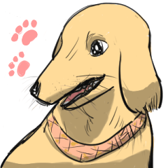 [LINEスタンプ] ゴールデンレトリバーの看板犬