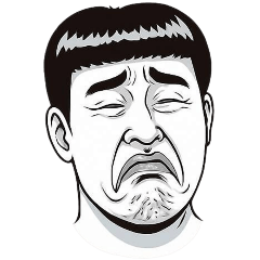 [LINEスタンプ] [アレンジ用]表情で訴えるから察して（男）