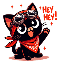 [LINEスタンプ] 黒猫Kuroのスタンプ