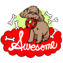 [LINEスタンプ] 甘えん坊のテディ in Canada