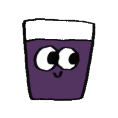 [LINEスタンプ] グレープジュース田のスタンプ▼