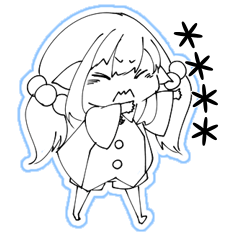 [LINEスタンプ] カスタムイヤイヤ期つなかん 