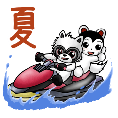 [LINEスタンプ] こまたんのほっこり夏の日常スタンプ