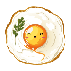 [LINEスタンプ] カワイイ目玉焼きスタンプ