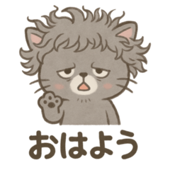 [LINEスタンプ] 寝ぐせネコの日常