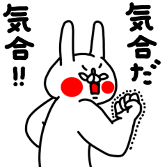[LINEスタンプ] 全力うさぎ熱血編