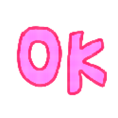 [LINEスタンプ] ドットでポップな文字とハート