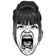 [LINEスタンプ] [アレンジ用]表情で訴えるから察して2