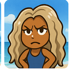 [LINEスタンプ] 海のヤマンバギャル@SFW