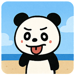 [LINEスタンプ] 海のパンダ2@SFW