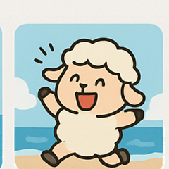 [LINEスタンプ] 海のヒツジ2@SFW