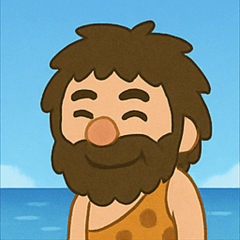 [LINEスタンプ] 海の原始人@SFW
