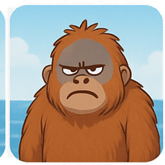 [LINEスタンプ] 海のゴリラ@SFW