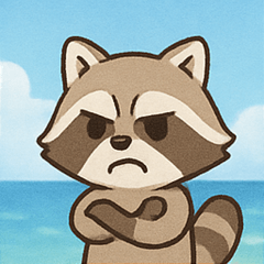 [LINEスタンプ] 海のアライグマ@SFW