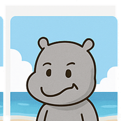 [LINEスタンプ] 海のカバ@SFW