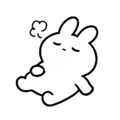 [LINEスタンプ] ゆるいうさぎのようななにか
