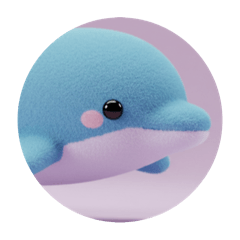 [LINEスタンプ] もふもふイルカプレミアムカプセルトイ 