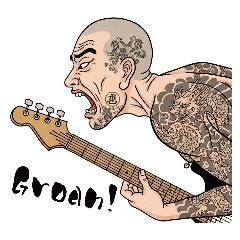[LINEスタンプ] rock ＆ monk Ⅱ