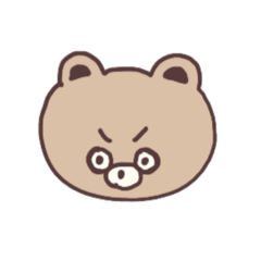 [LINEスタンプ] 敬語なたぬきみたいなくまちゃん