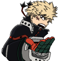 [LINEスタンプ] 爆豪勝己 : Rising