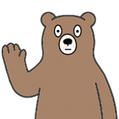 [LINEスタンプ] やる気のないヒグマ2【言葉なし】