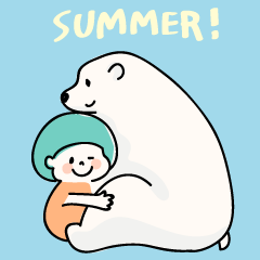 [LINEスタンプ] ラフに使える夏向けスタンプ