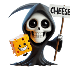 [LINEスタンプ] 死神は今日は人を連れて行きたくない