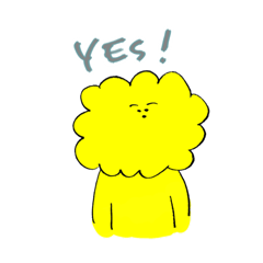 [LINEスタンプ] きいろい上半身