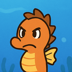 [LINEスタンプ] 海のタツノオトシゴ@SFW