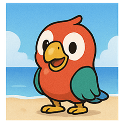 [LINEスタンプ] 海のオウム@SFW