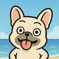 [LINEスタンプ] 海のフレンチブルドッグ@SFW