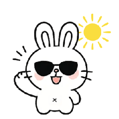 [LINEスタンプ] Blanc Bunny: ピュア表現