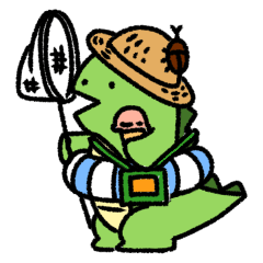 [LINEスタンプ] ゆっるい怪獣くん〜夏〜