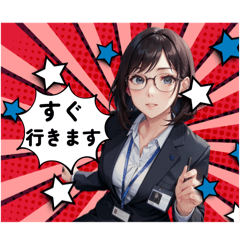 [LINEスタンプ] 可愛い女の子たち癒しスタンプ