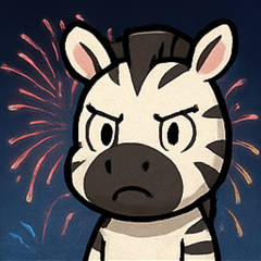 [LINEスタンプ] 花火のシマウマ@SFW