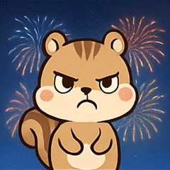 [LINEスタンプ] 花火のリス@SFW