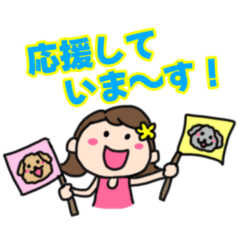 [LINEスタンプ] ランナーとランナー応援スタンプ(女の子)